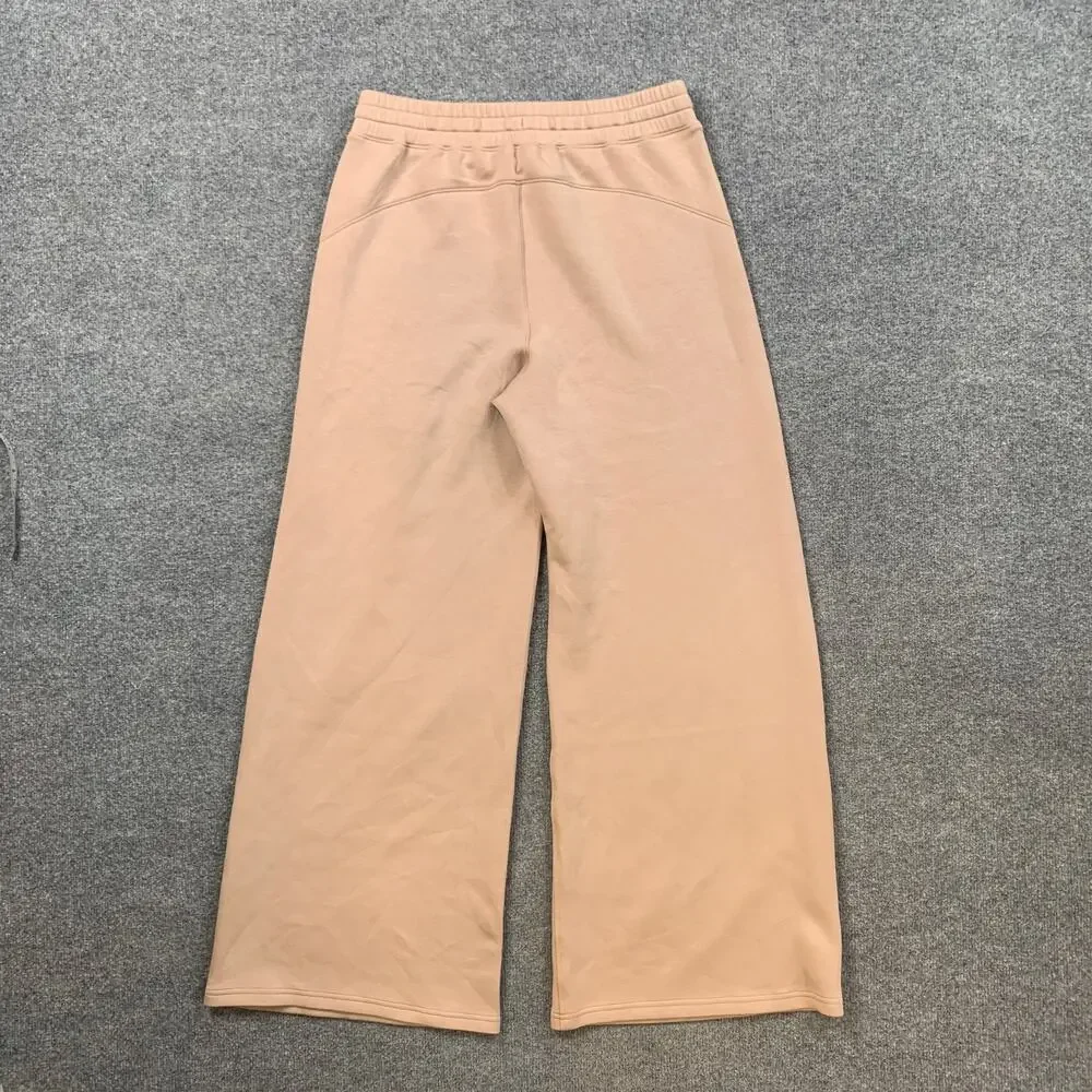 Spanx Pants Womens L Large Sand AirEssentials Wide Leg Drawcord Relax Fit Sweat - Picture 9 of 11